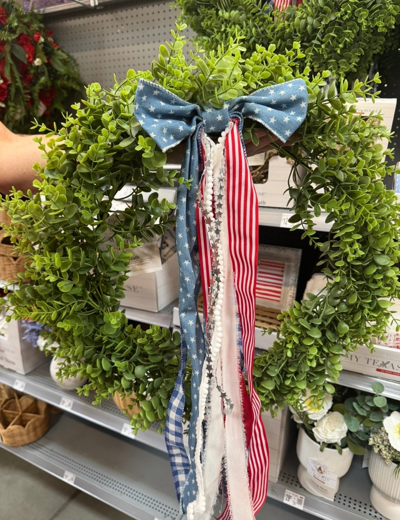 Check your Walmart stores for this popular wreath ❤️🤍💙

#LTKSaleAlert #LTKHome #LTKSeasonal