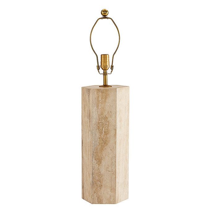 Shiah Travertine Table Lamp Base | Ballard Designs, Inc.