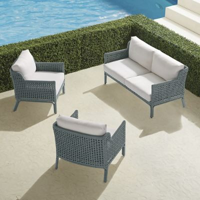 Seton 3-pc. Loveseat Set in Dark Glacier Finish | Frontgate | Frontgate