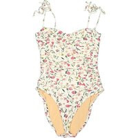 J.Crew One Piece Swimsuit: Ivory Floral Pattern Swimwear - Size X-Small | ThredUp (US)