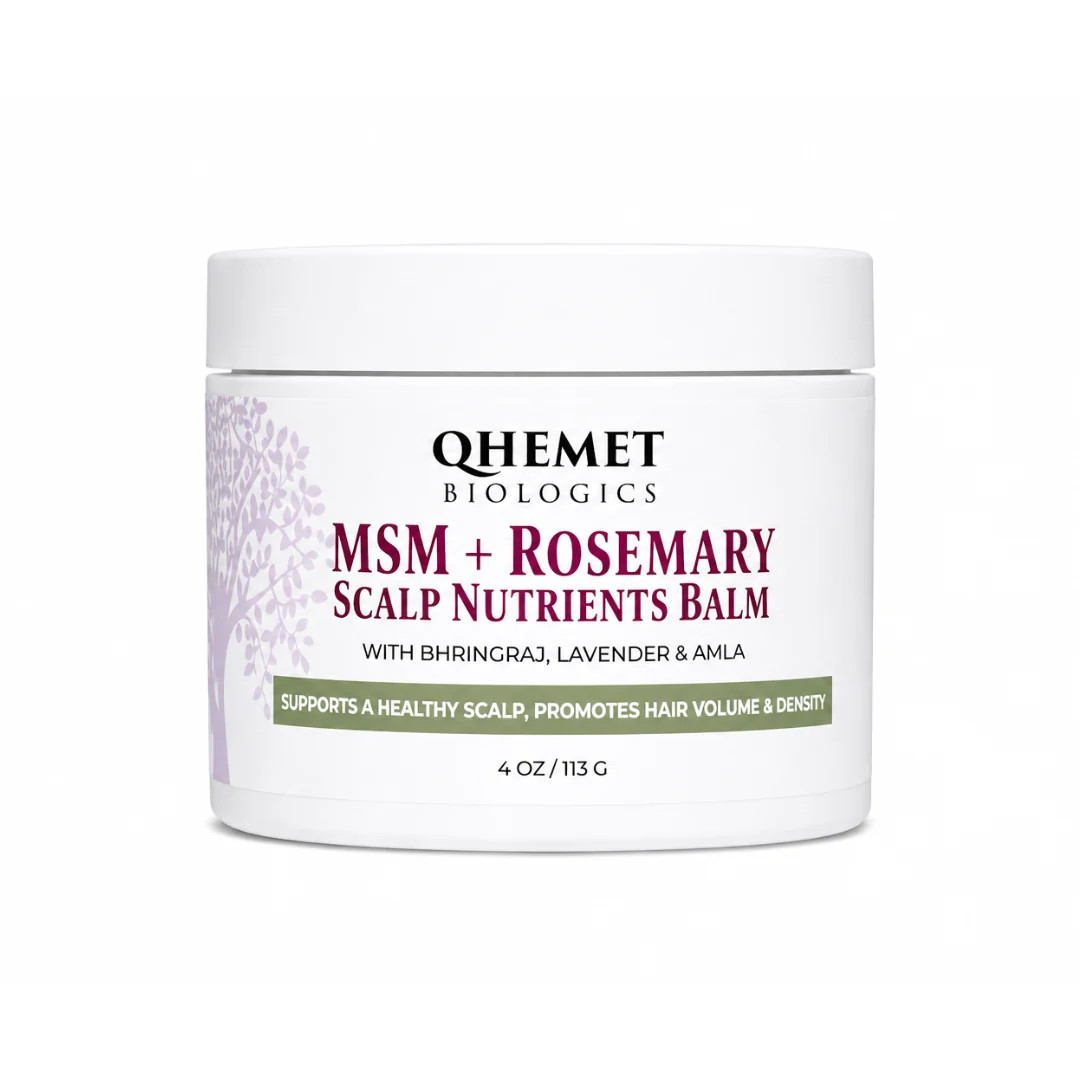 MSM + ROSEMARY | Scalp Nutrients Balm | Qhemet Biologics