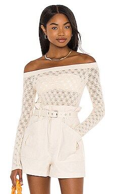 Lovers + Friends Astrid Off Shoulder Sweater in Natural from Revolve.com | Revolve Clothing (Global)