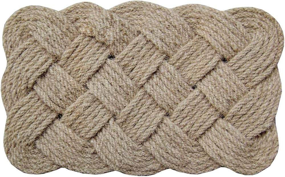 18 x 30 in. Lovers Knot Coir Indoor/Outdoor Doormat, Brown/Natural | Amazon (US)