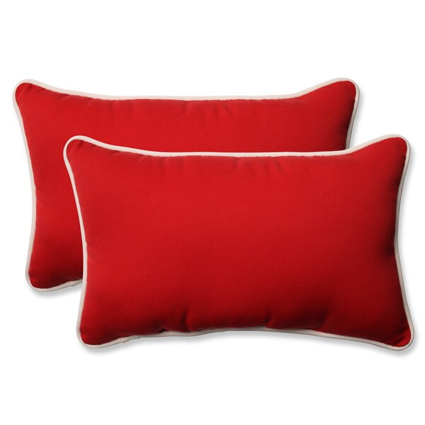Pillow Perfect Outdoor/ Indoor Americana Red Throw Pillow (Set of 2) | Bed Bath & Beyond