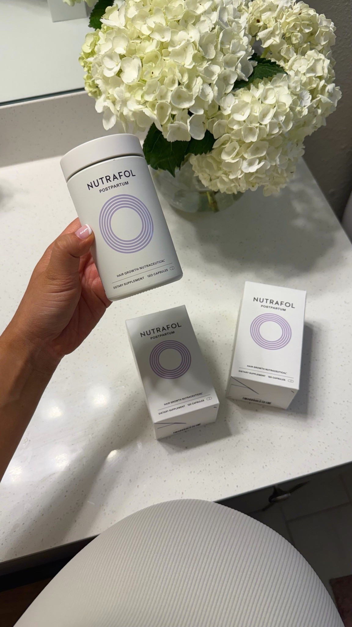 @nutrafol #ad #sponsored the postpartum must have I’m stocking up on this time around! A staple that helped so much with my hair thinning and loss my first postpartum🤍

#LTKmomlife #LTKselfcare #LTKBaby