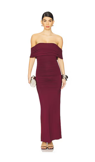x REVOLVE Whittney Maxi Dress in Burgundy | Revolve Clothing (Global)