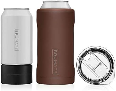 BrüMate HOPSULATOR TRíO 3-in-1 Stainless Steel Insulated Can Cooler, Works With 12 Oz, 16 Oz Ca... | Amazon (US)