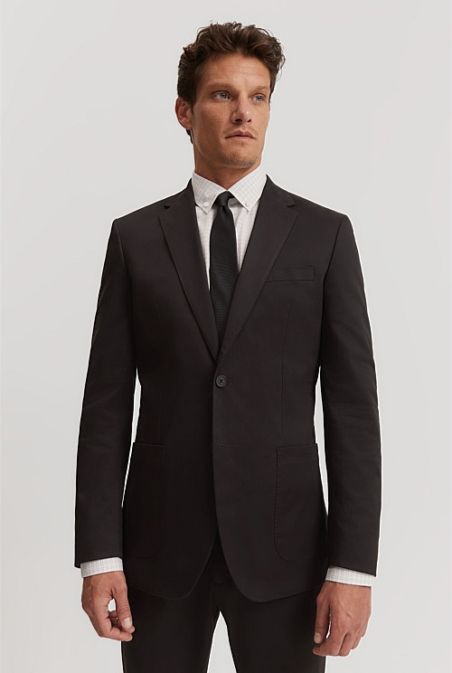 Slim Fit Cotton Stretch Blazer | Country Road