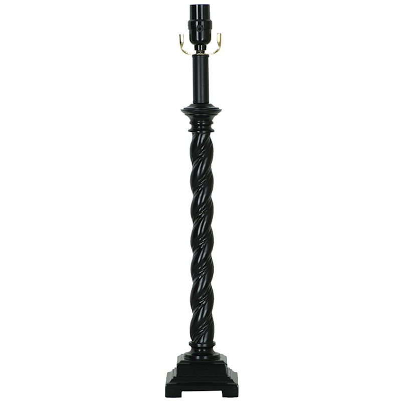 Black Twist Buffet Lamp, 24" | At Home