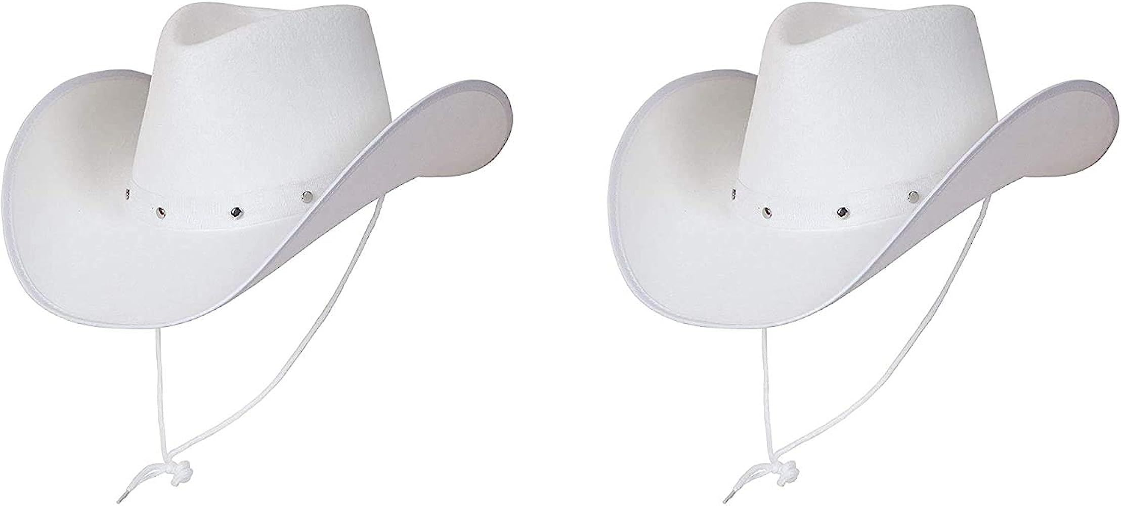 Wicked Costumes Adult Texan Cowboy Hat White 2 Pack Fancy Dress Party Accessory Wild Western Sher... | Amazon (US)