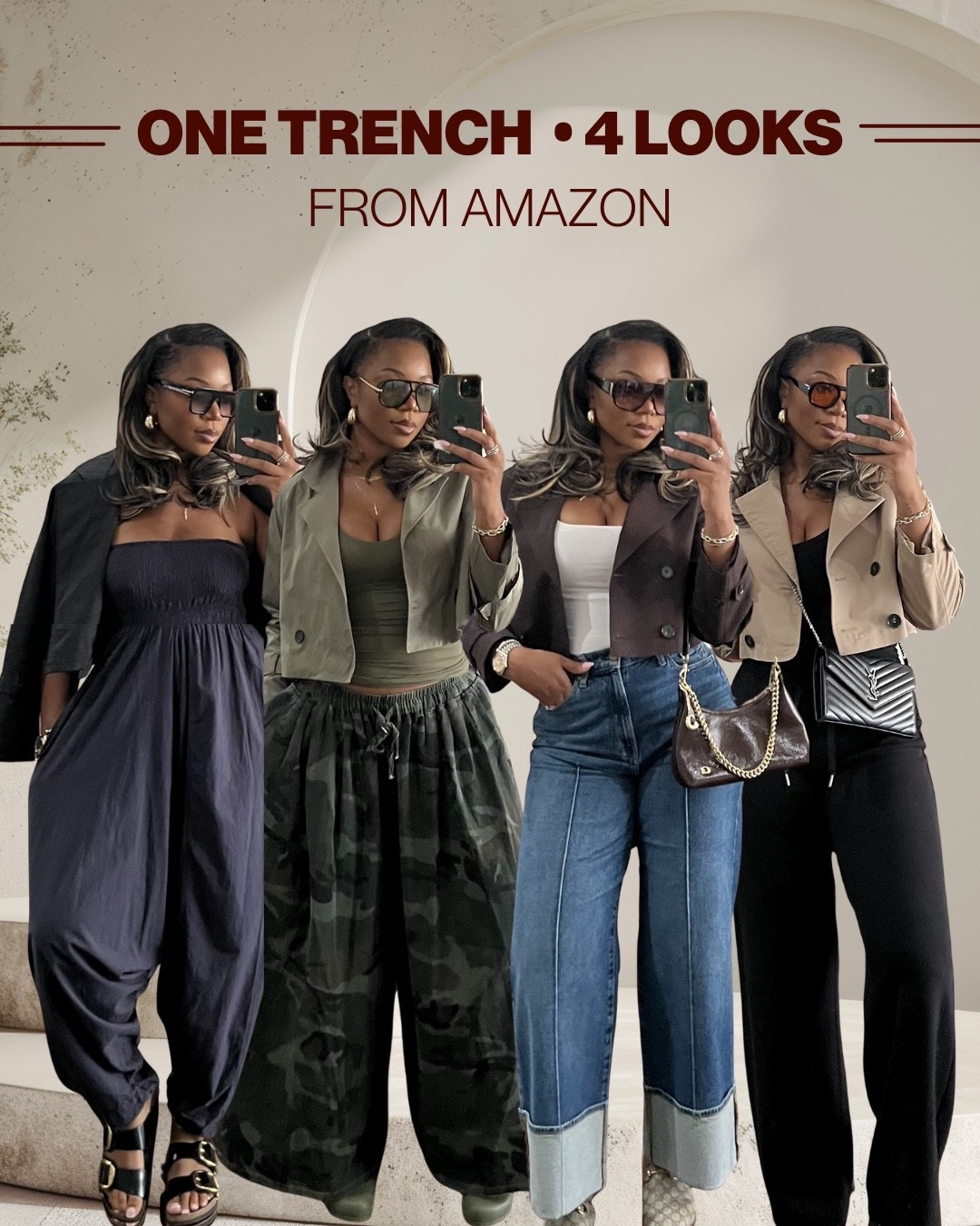 Hii!! 5’9 200 lbs wearing a small in the jackets (they already run big and I like it perfectly cropped!) medium in tops and large in skirts. Large tall in bottoms!! Tagged similar jeans because mine are old :(

#LTKootd #LTKgrwm #LTKTall