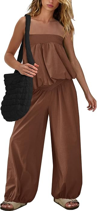 SENSERISE Pants Sets Women 2 Piece Outfits Lounge Set | Amazon (US)