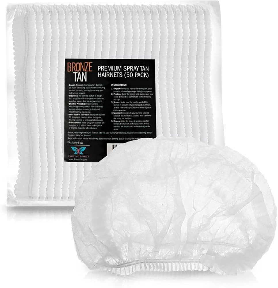 Bronze Tan Hair Nets for Spray Tanning or Food Service - Spray Tanning Supplies - Essential for S... | Amazon (US)