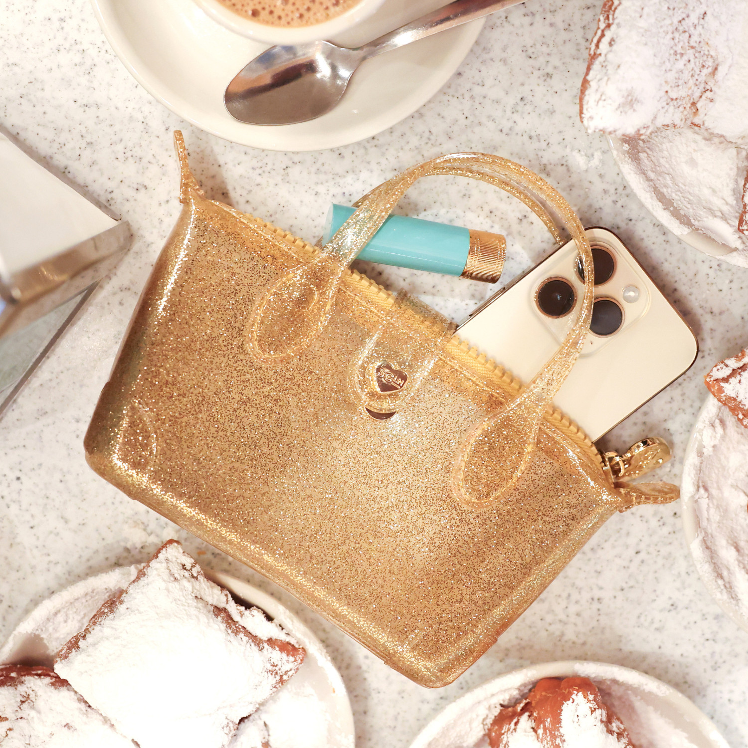 Gold Pouchette Crossbody Bag | Stoney Clover Lane | Stoney Clover Lane