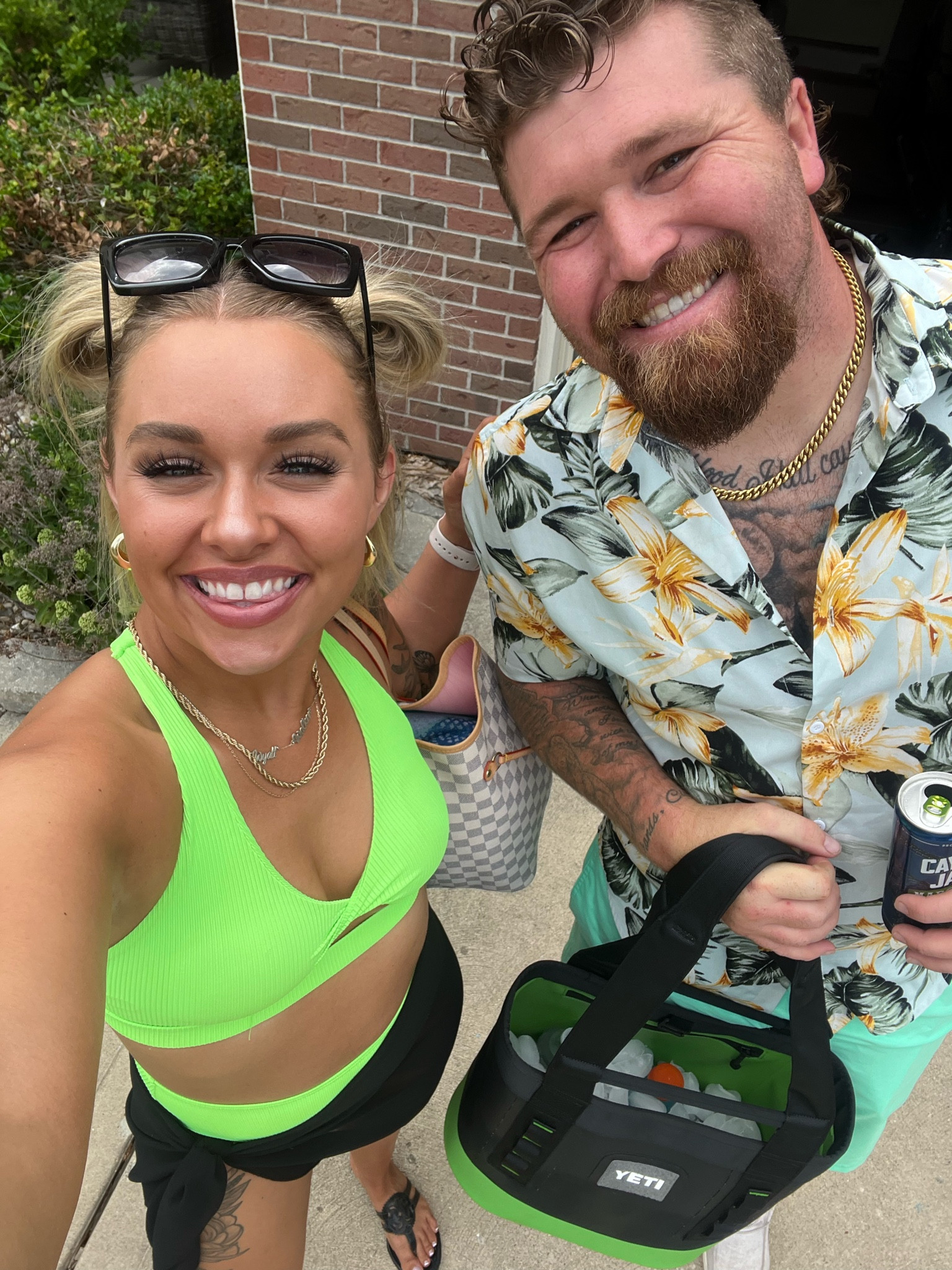 Summer swimwear swim suits bathing suits pink lily racer back swim top lime green mom fit mom suit sale

#LTKunder50 #LTKswim #LTKfamily