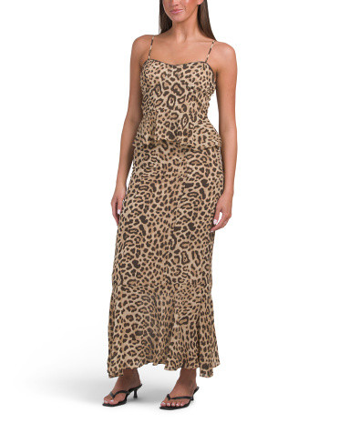 2pc Bustier Peplum Top And Skirt Set | TJ Maxx