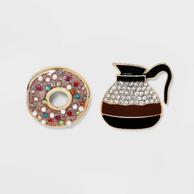 SUGARFIX by BaubleBar 'Hole Lot Of Fun' Statement Earrings - Black | Target