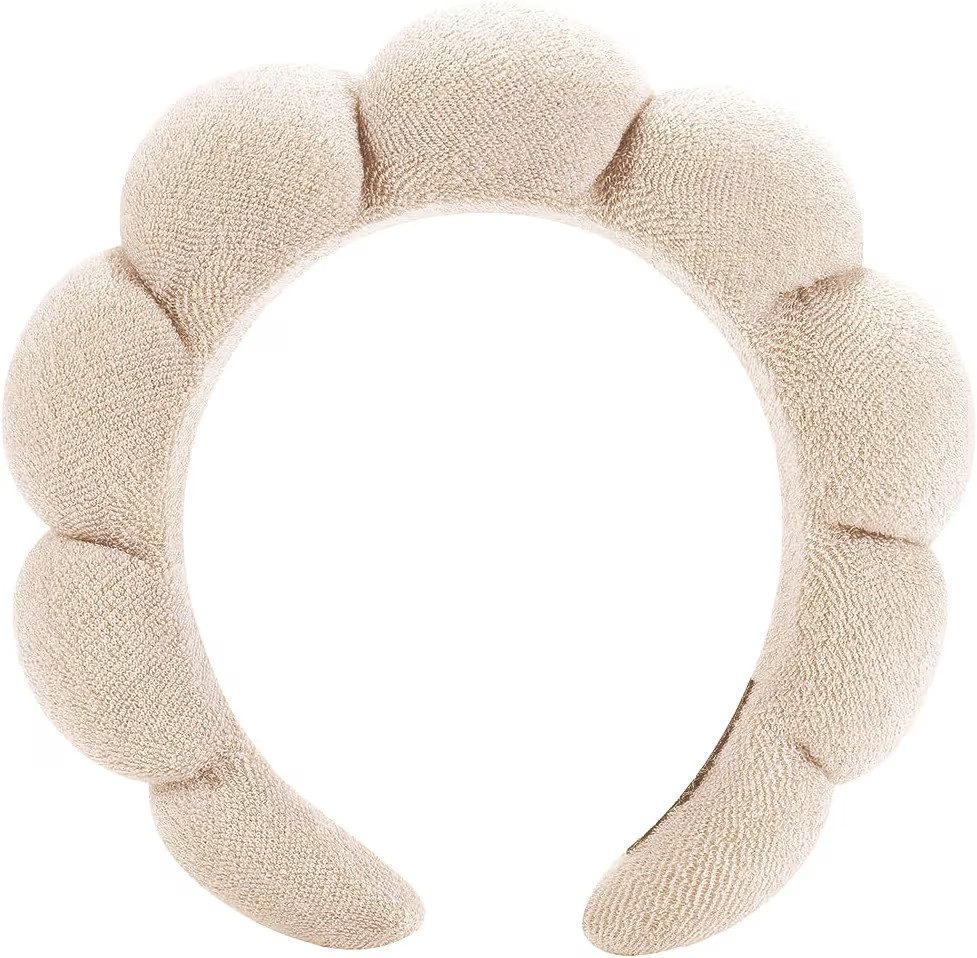 Spa Headband for Washing Face or Facial Makeup, Bubble Skincare Terry Cloth Puffy Skin Care Hairb... | Amazon (US)