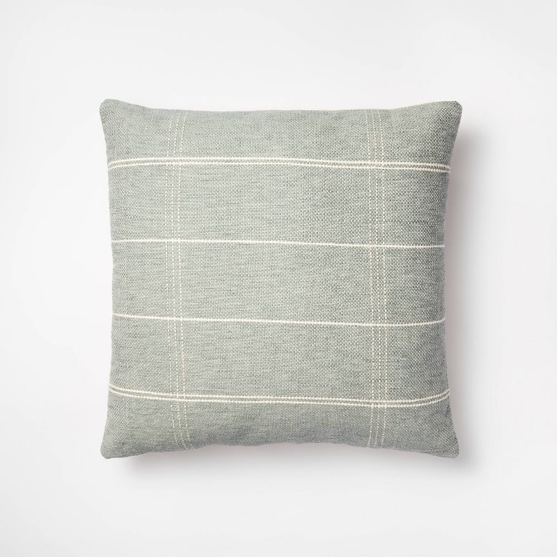 Oversized Woven Windowpane Square Throw Pillow - Threshold™ designed with Studio McGee | Target