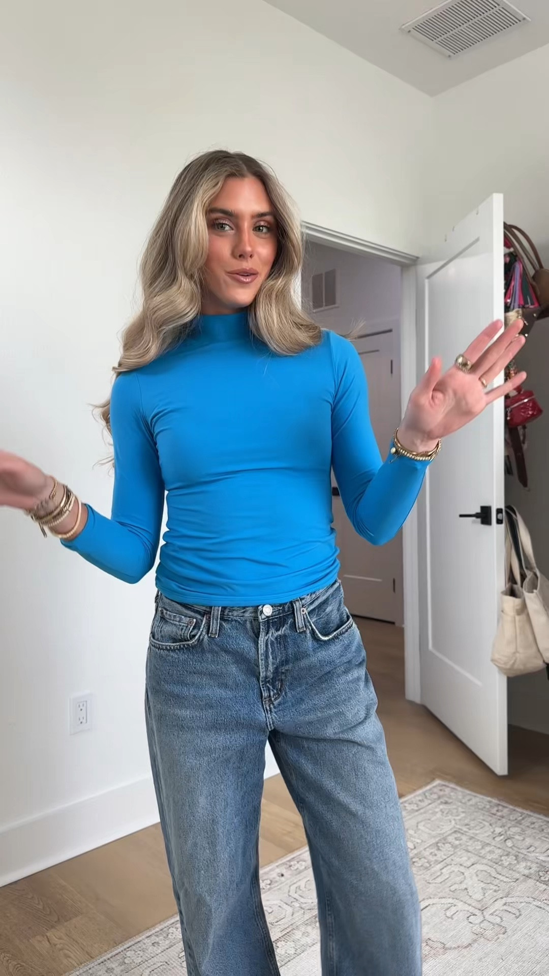 Amazon size XS PUMIEY Women's Long Sleeve T Shirts Mock Turtleneck Slim Fit Tops Sexy Basic Tee Smoke Cloud Pro Collection

#LTKootd #LTKSaleAlert #LTKFindsUnder50