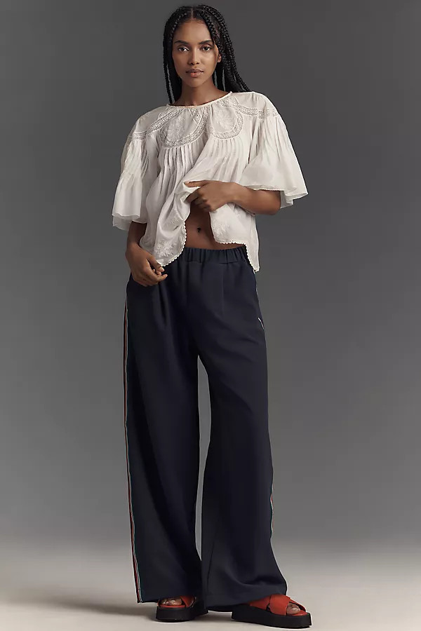 Maeve Pull-On Track Pants | Anthropologie (US)