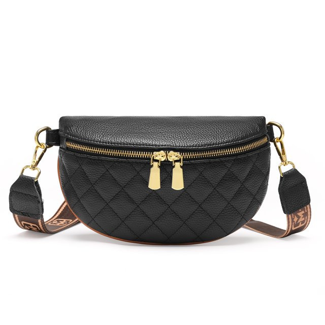 GOIACII Crossbody Sling Bag for Women Trendy Fanny Pack Leather Chest Bag Ladies Girls Shoulder P... | Walmart (US)