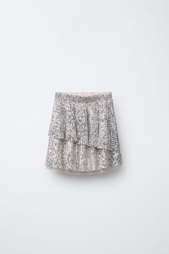 SEQUIN MINI SKIRT | Zara US