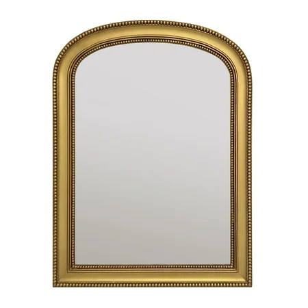 My Texas House Gold Double Beaded Wood Framed Arch Mirror 30x40 | Walmart (US)