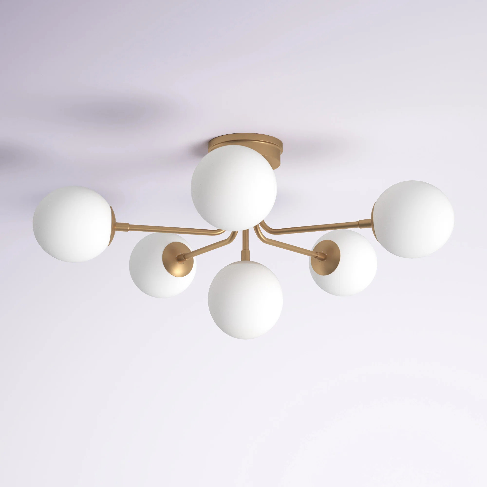 Patrizio Glass Flush Mount | Wayfair North America