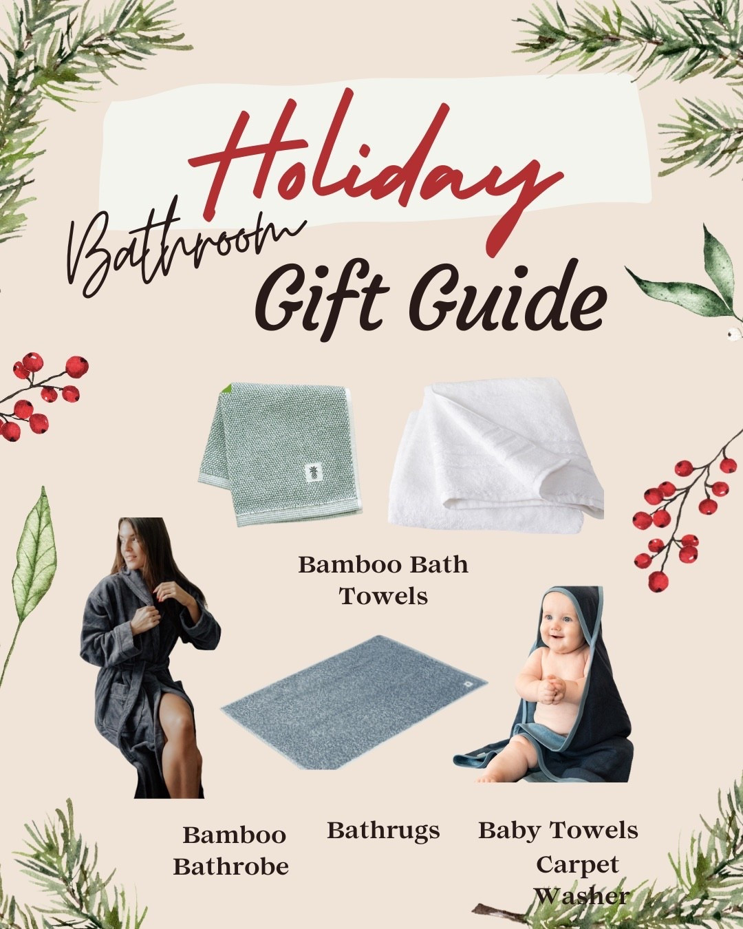 Holiday Bathroom Gift Guide #CarilohaPartner Code: CITYGIRL40 for 40% off sitewide #ad #livecariloha 

#LTKHoliday #LTKGiftGuide #LTKSaleAlert