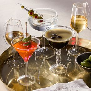 Cocktail Glass Ornaments | West Elm (US)