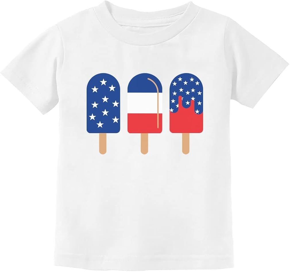 Boys 4th of July Shirt Patriotic Shirts for Girls American Flag USA Kids T-Shirt | Amazon (US)