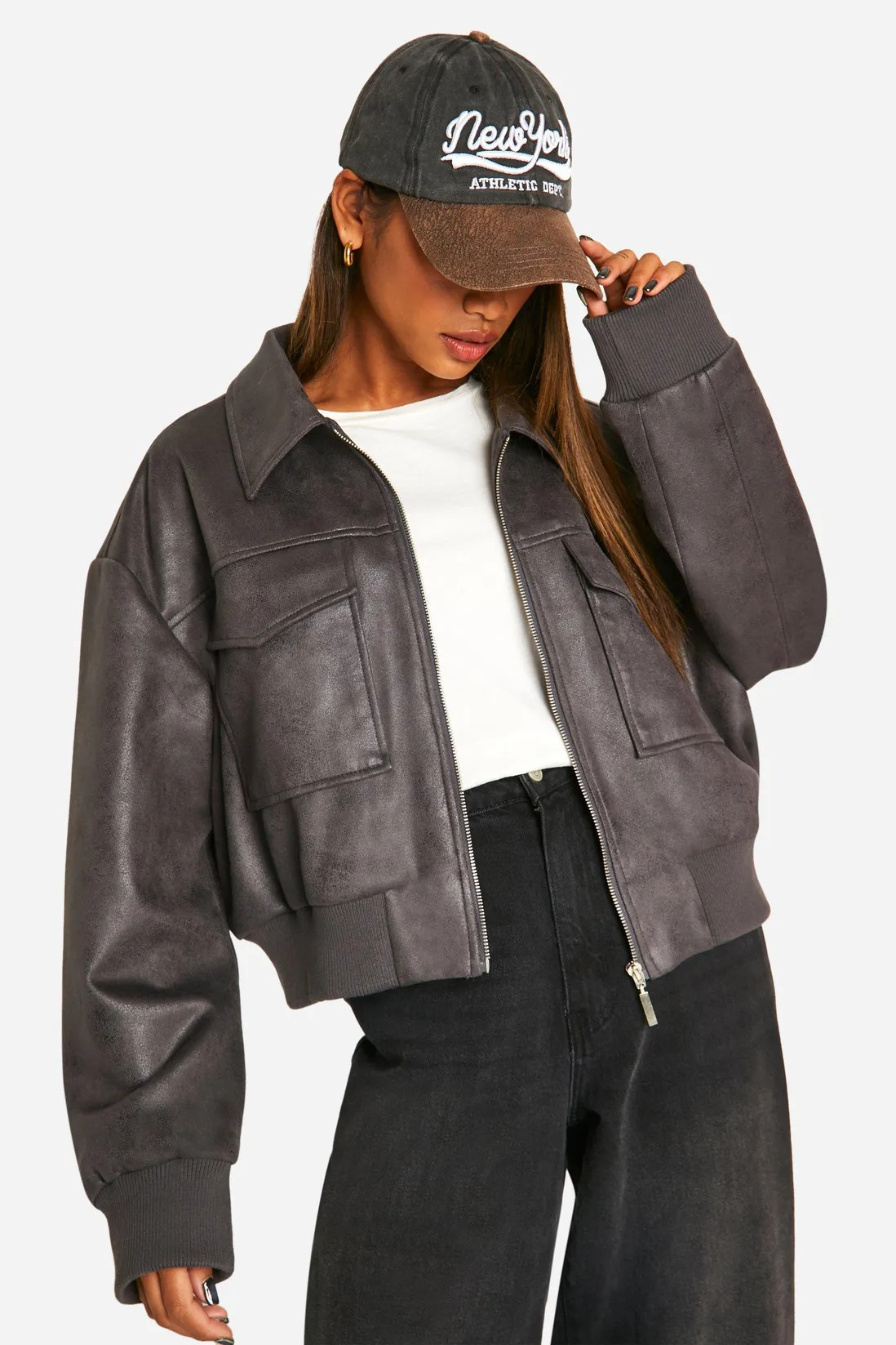 Faux Suede Bomber Jacket | Boohoo.com (UK & IE)
