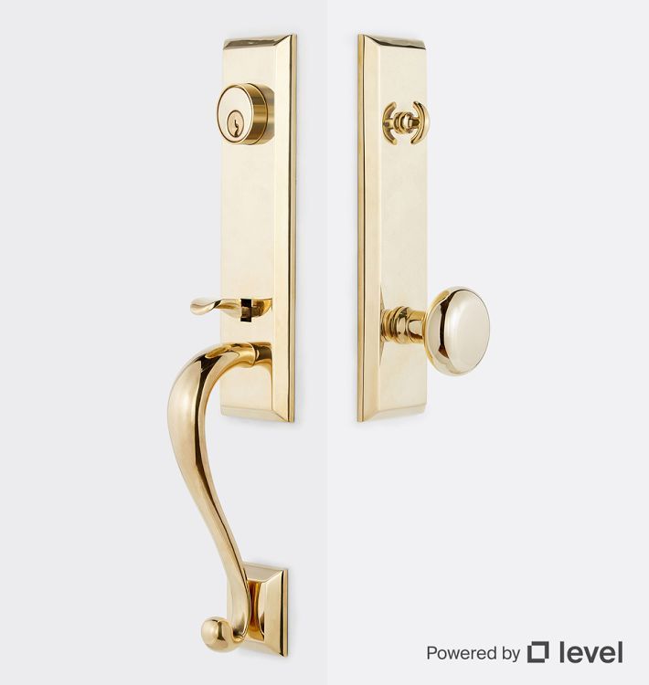 Putman Exterior 2-1/4" Brass Knob Tube Latch Door Set with Level Bolt, Smart home technology | Rejuvenation