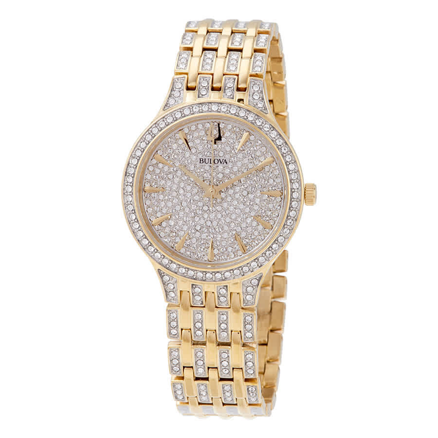 Bulova Phantom Crystal Pave Dial Ladies Watch 98L263 | Jomashop.com & JomaDeals.com