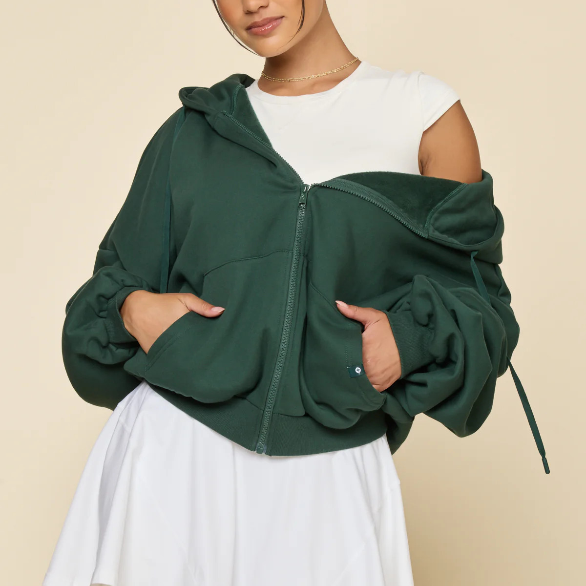 Zip Cloud Hoodie - Game Time Green | POPFLEX