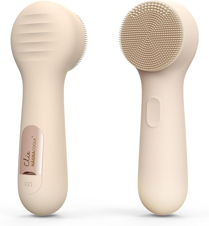 Silicone Face Scrubber, NågraCoola CLIE 2.0 Facial Cleansing Brush, Rechargeable, Waterproof Fac... | Amazon (US)