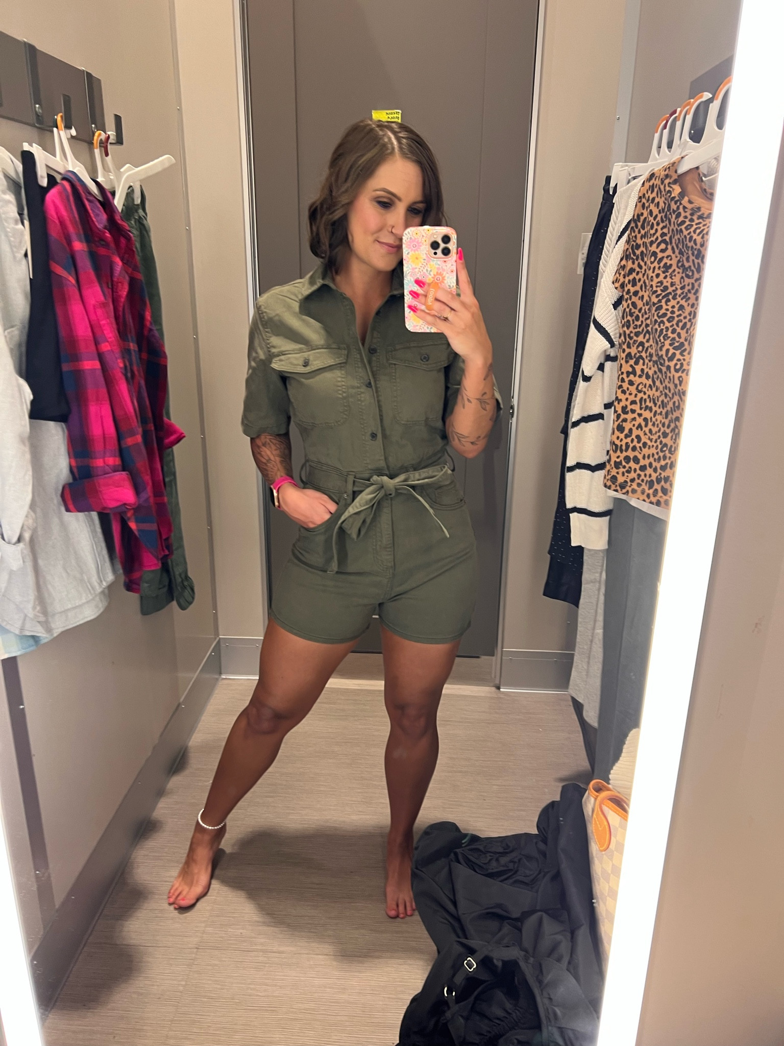 Love the color of this cute Jean romper. I’m wearing a size 4 but might need a 6. The belt is removable  

#LTKFindsUnder50 #LTKSeasonal