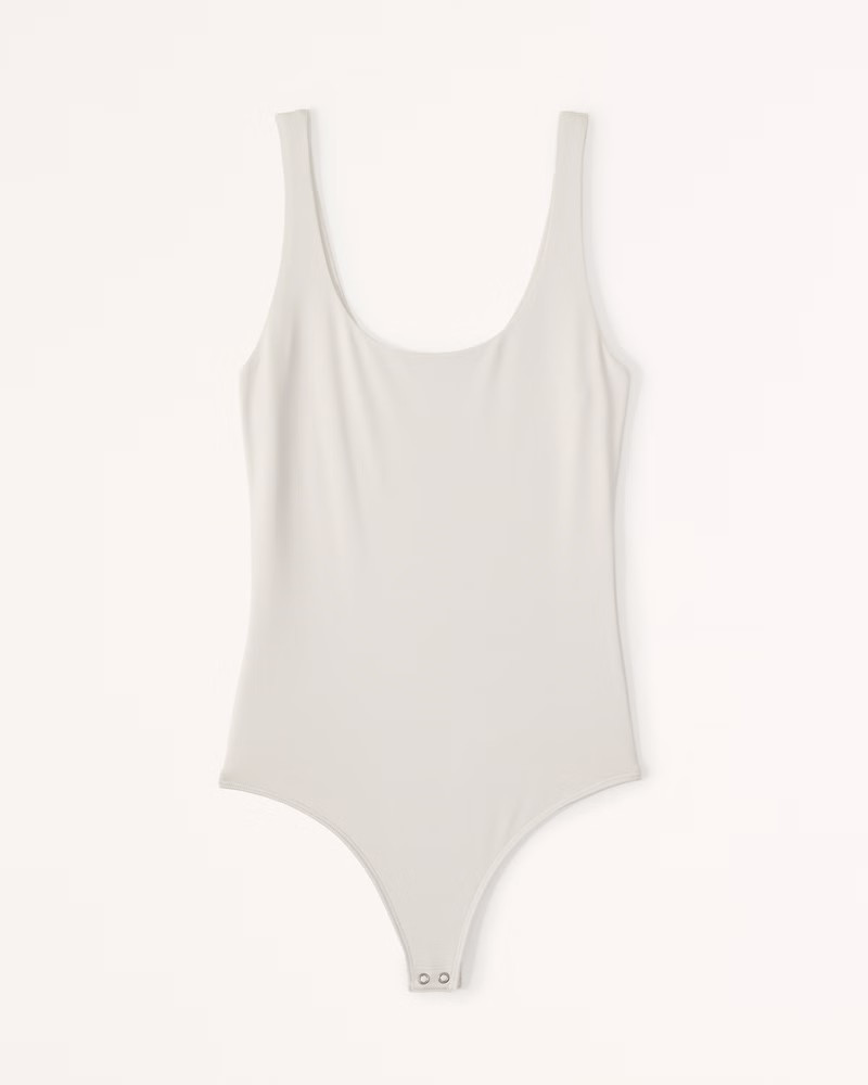 Sleek Seamless Fabric Scoopneck Bodysuit | Abercrombie & Fitch (US)