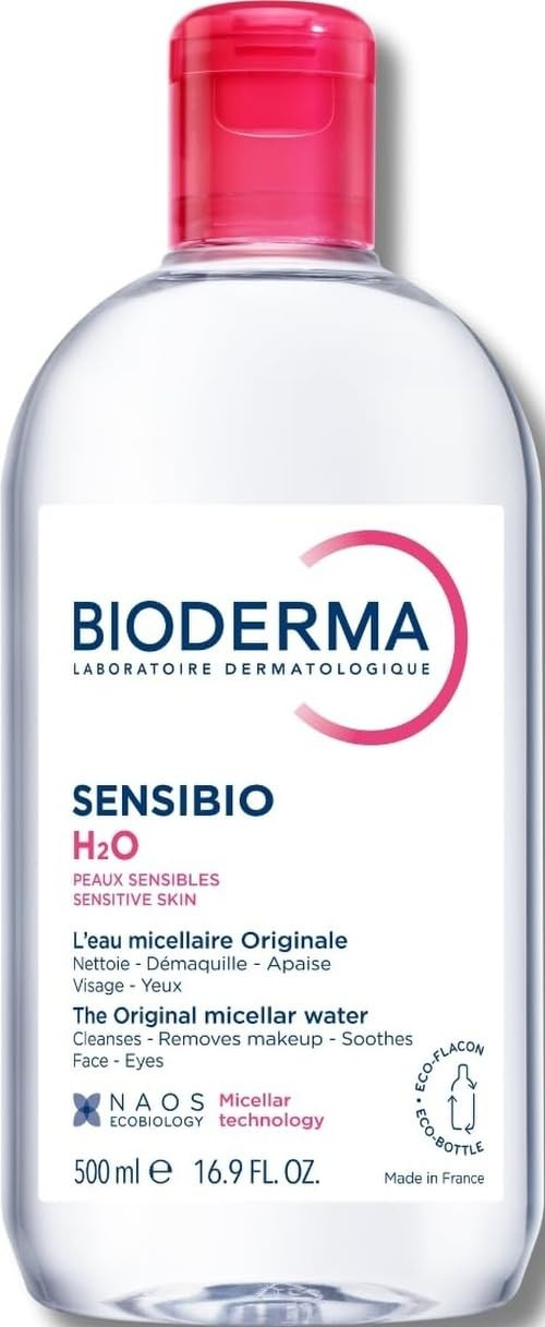 Bioderma - Sensibio - H2O Micellar Water - Makeup Remover Cleanser - Face Cleanser for Sensitive Skin | Amazon (US)