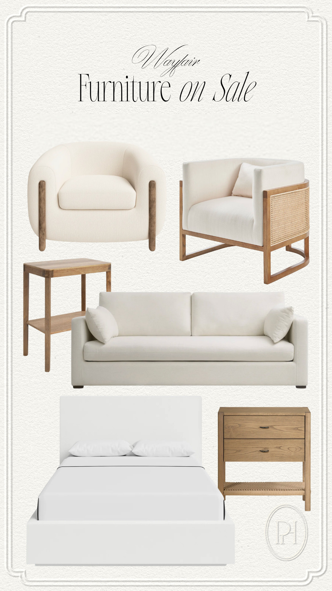 Some of my favorite furniture finds on sale now with Wayfair's Memorial Day Deals!

neutral furniture, neutral bedroom, neutral living room, white bed frame, upholstered bed frame, wood nightstand, bedroom furniture, living room furniture, white sofa, beside table, accent table, side table, wood end table, white accent chair, armchair, modern furniture, couch, neutral home 

 #LTKSeasonal #LTKHome #LTKSaleAlert