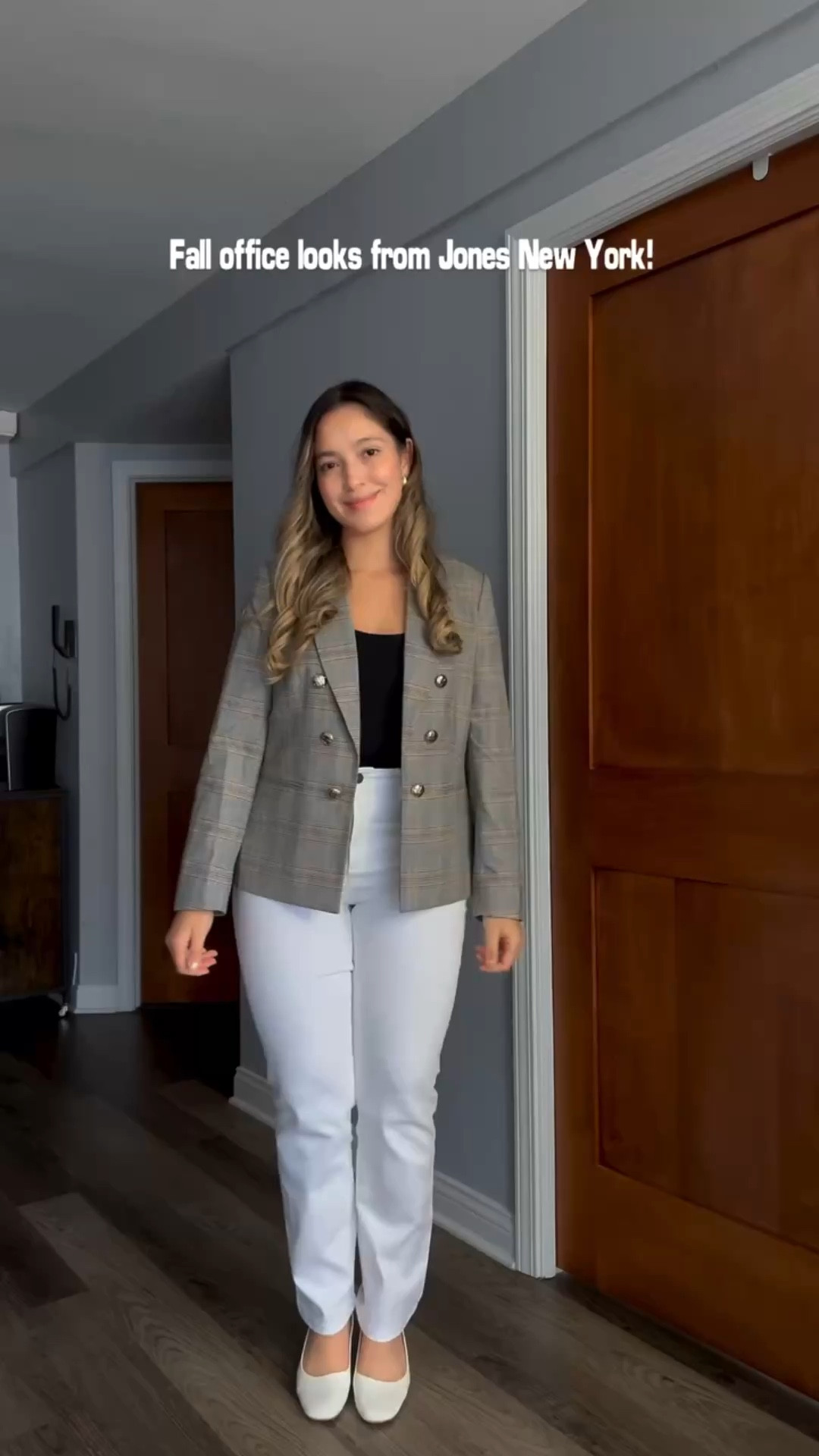 Fall office vibes, but make it chic 🍂✨
Getting ready with my new favorites from @JonesNewYork! These Lexington Straight Leg Jeans 👖 are the perfect mix of comfort and style—seriously flattering and so versatile for any workday or after-office plans 💙.

Paired with my Faux Double Breasted Jacket ✨ (Glen Plaid or Pacific Navy), and I’m ready to conquer the day with confidence! 💼💖

Which look would you wear to the office this season? #JNYjeans

#LTKgrwm #LTKSeasonal #LTKSpringSale