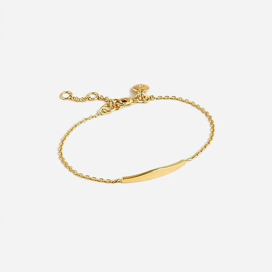 Delicate adjustable bar bracelet | J. Crew US