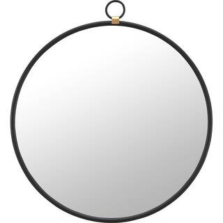 FirsTime & Co. Medium Round Satin Black Modern Mirror (36 in. H x 1 in. W)-70211 - The Home Depot | The Home Depot