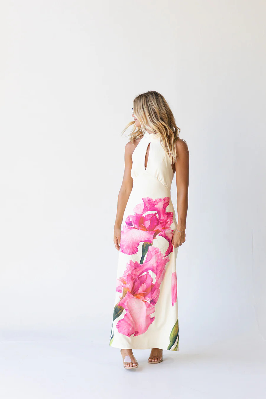 Emily Halter Midi Dress - Ivory Multi | Fancyd Boutiqe