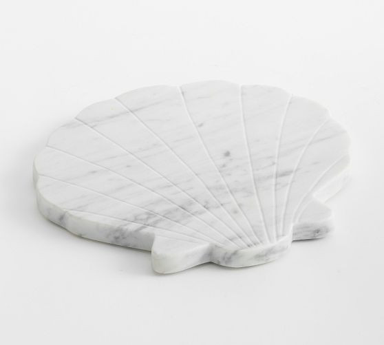 Figural Shell Marble Cheese Board | Pottery Barn (US)