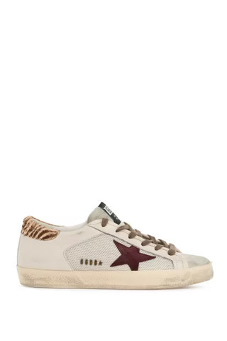 GOLDEN GOOSE super-star canvas and leather sneakers | Residenza725 US