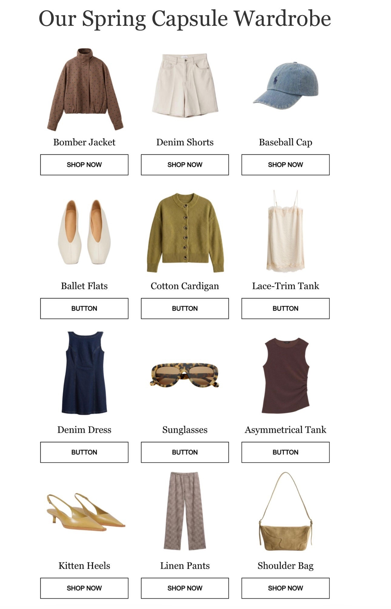 Spring wardrobe !! 

#LTKmorningroutine #LTKdayinmylife #LTKFestival
