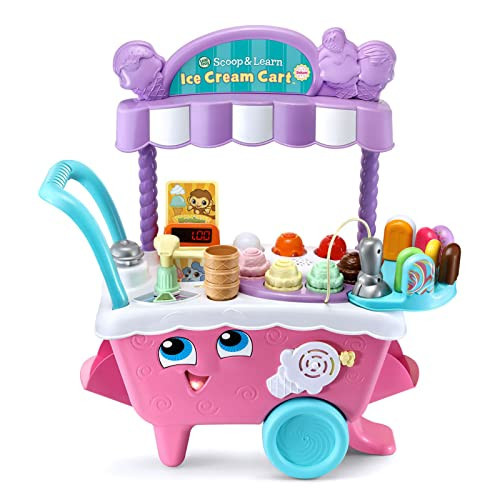 LeapFrog Scoop and Learn Ice Cream Cart Deluxe (Frustration Free Packaging), Pink | Amazon (US)