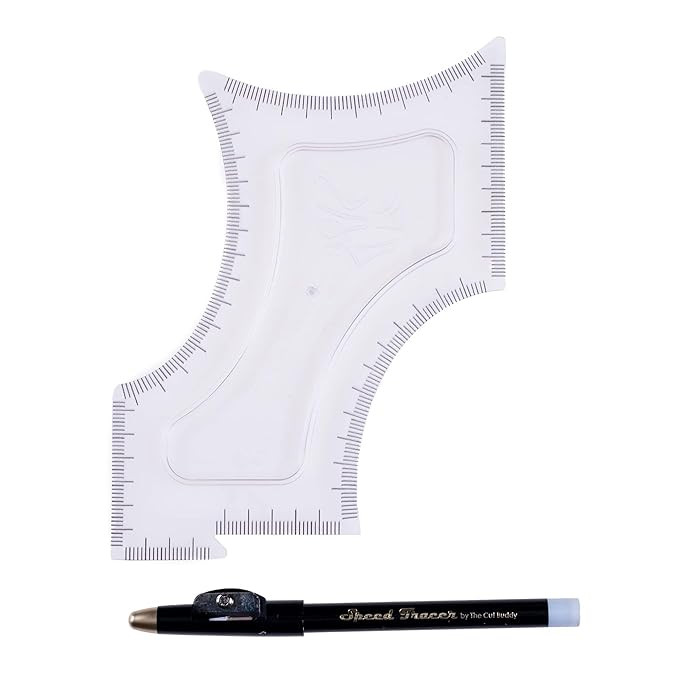 The Cut Buddy Original Shaping Tool, Clear Beard and Hairline Template with Bonus Tracer Pencil, ... | Amazon (US)